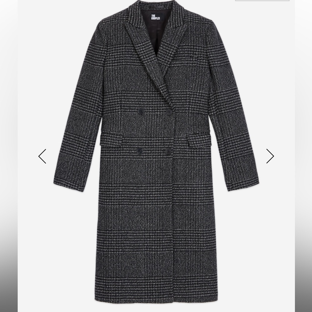 NWT The Kooples Gray Wool Coat